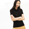 Lacoste Women's L.12.d Slim Fit Stretch Mini Piqué Polo - 36 In Black