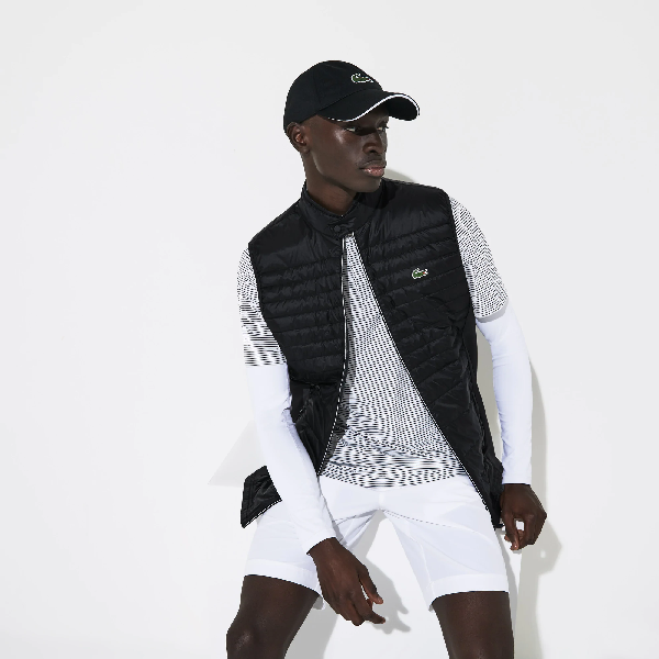 lacoste quilted vest