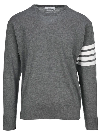 Thom Browne 4 Bar Sweaters And Cardigans In Gray