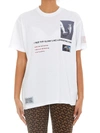 BURBERRY COLLAGE PRINTED JERSEY T-SHIRT IN WHITE,8024656