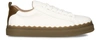 Chloé Lauren Low-top Leather Sneakers In Grove Brown