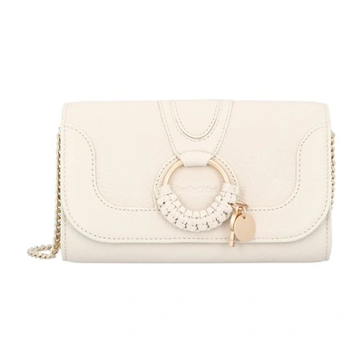 See By Chloé Hana Wallet With Chain In Cement Beige