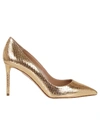 AQUAZZURA PURIST PUMP 85,PURMIDP1.MTS CA0 GOLD