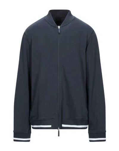 Armani Exchange Sweatshirts In Dark Blue