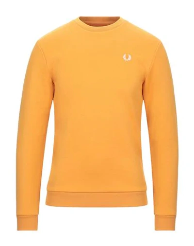 Fred Perry Sweatshirt In Ocher