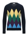 Ballantyne Cashmere Blend In Dark Blue