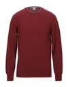 Eleventy Sweaters In Brick Red