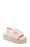 Ugg Disco Genuine Shearling Slingback Slipper In Pink Cloud