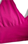 Free People Intimately Fp Ribbed V-neck Crop Top In Myrtle Magenta