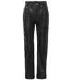 Nanushka Maggie Straight-leg Pants In Black
