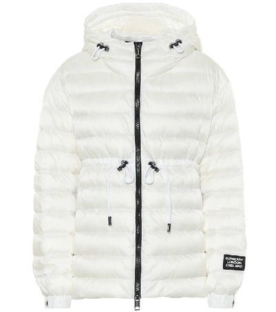 Burberry Staithes Quilted Down Jacket In White