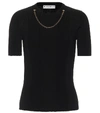 GIVENCHY EMBELLISHED RIBBED-KNIT TOP,P00496017