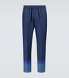 GIVENCHY GRADIENT JACQUARD WOOL PANTS,P00488626