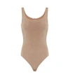 Wolford Jamaika Scoop Neck Bodysuit In Latte