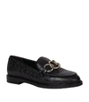 CLAUDIE PIERLOT CROC-EMBOSSED LEATHER LOAFERS,14860202