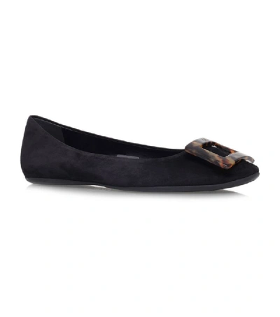 Roger Vivier Gommette Suede Ballerina Flats