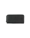 Maison Margiela Textured Zip Around Wallet In Black