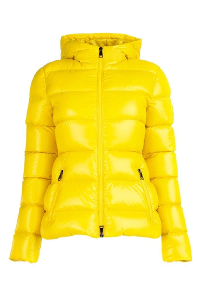 Moncler Rhin Padded Hooded Jacket In Yellow