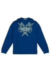 GIVENCHY BLUE FLORAL HOODIE,GIVE-MK51