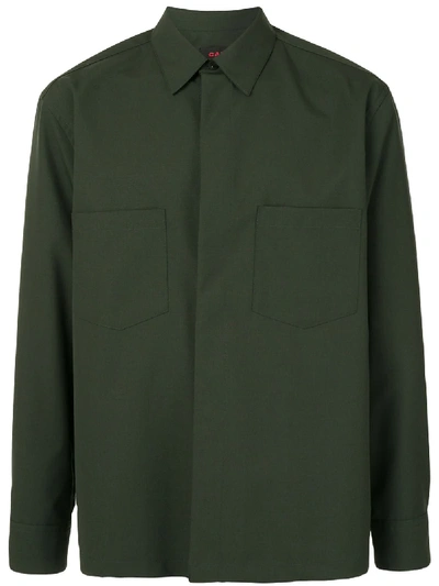 Caban Patch Pocket Shirt In Green