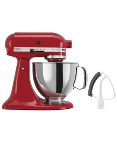 Kitchenaid Artisan Series 5-quart Tilt-head Stand Mixer With Flex Edge Beater Bundle Set Ksm150fe In Red