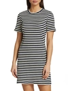 THEORY CHERRY STRIPE T-SHIRT DRESS,0400012756987