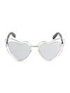 SAINT LAURENT NOVELTY 57MM HEART SUNGLASSES,0400012732148