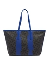 TUMI EVERYDAY DIAMOND-PRINT PAINT LEATHER-TRIM CANVAS TOTE,0400012803516