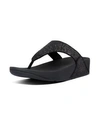 Fitflop Lulu Glitter Flip Flop In Black Glitter