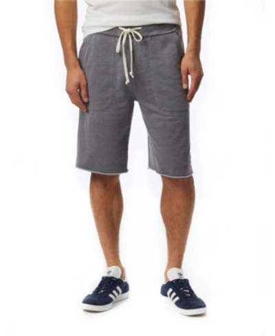 Alternative Apparel Men's Victory Burnout French Terry Shorts In Gray