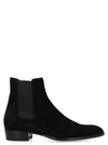 Saint Laurent Wyatt 30 Suede Ankle Boots In Black
