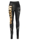 MOSCHINO BIKER LEGGINGS,11426016