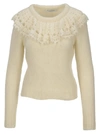 PHILOSOPHY DI LORENZO SERAFINI PHILOSOPHY RUCHES COLLAR SWEATER,11421464