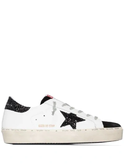 Golden Goose Hi Star Trainers In White Suede And Leather