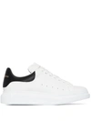 Alexander Mcqueen Alexander Mc Queen White And Blue Navy Oversized Sneakers In White