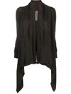 RICK OWENS KNITTED OPEN-FRONT CARDIGAN