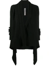 RICK OWENS DRAPED KNITTED JACKET