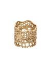 AURELIE BIDERMANN LACE BAGUE GOLD RING,LACBA03 FW17