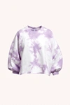 REBECCA MINKOFF Rosie Sweatshirt | Purple Tie-Dye Sweatshirt | Rebecca Minkoff