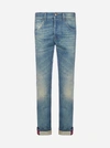 GUCCI JEANS SLIM-FIT CON NASTRO WEB