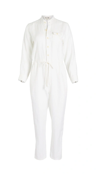 Alex Mill Tie Waist Linen Jumpsuit In Natural