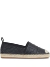 FENDI LOGO EMBOSSED ESPADRILLES