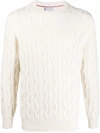 BRUNELLO CUCINELLI RIBBED KNIT JUMPER