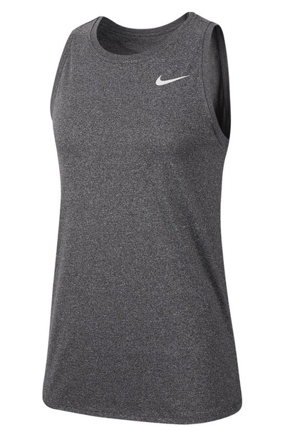 Nike Women's Dri-fit Training Tank Top In Black/htr/white
