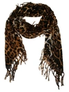 SAINT LAURENT LEO RUSTIQUE SCARF,11407994