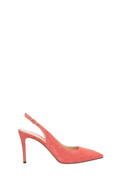 Pollini Slingback High Heel Pumps In Pink