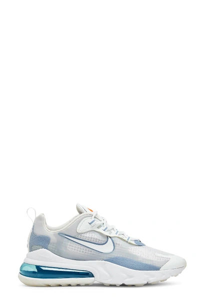 Nike Men's Air Max 270 React Low-top Trainers In White/ Pure Platinum/ Indigo