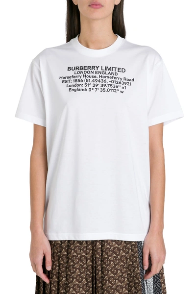 Burberry Carrick Printed In White