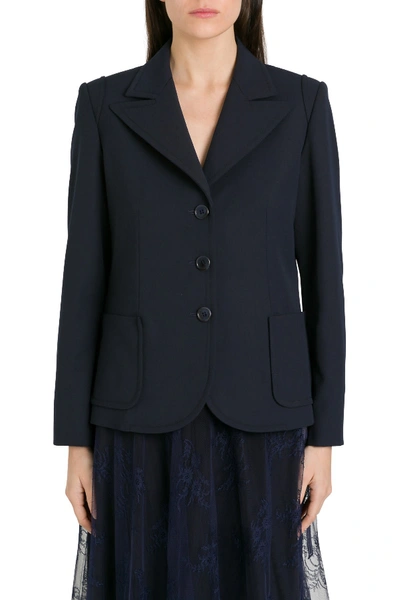 Chloé Fitted Jacket In Blu