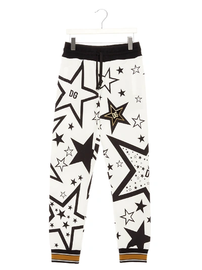 Dolce & Gabbana Kids' Stelle Sweatpants In Panna